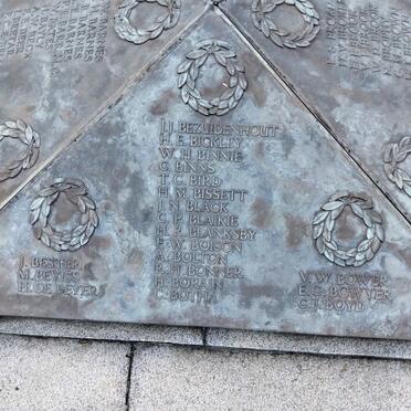 Durban Cenotaph_ 03 :: B - B Surnames