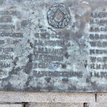Durban Cenotaph_ 19 :: B - C Surnames