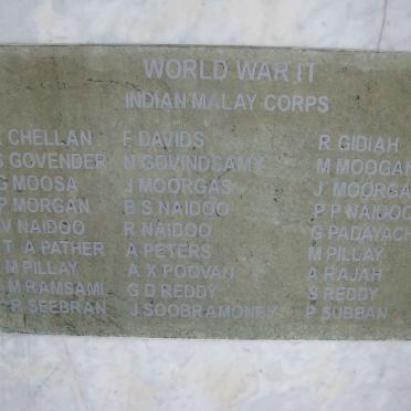 04. Memorial Plaques - Indian Malay Corps