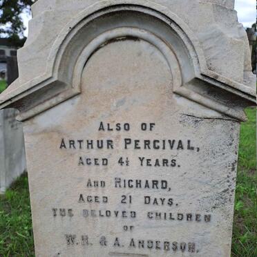 ANDERSON Arthur Percival :: ANDERSON Richard