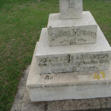 ANDREWS Mary Ann -1917