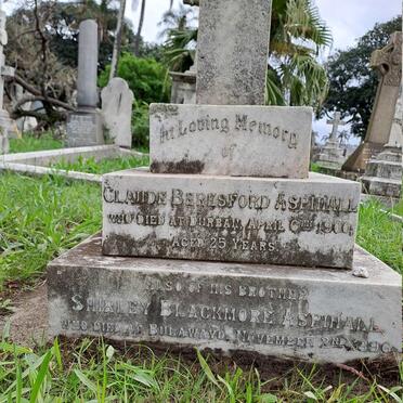 ASPINALL Claude Beresford -1900 & Shirley Blackmore -1896