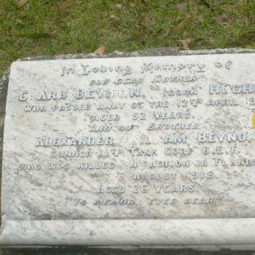 BEYNON Clara nee HUGHES -1919 :: BEYNON Alexander William -1918