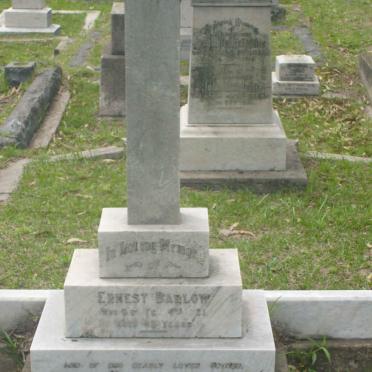 BARLOW Ernest -1921 &amp; Anne Elizabeth -1945