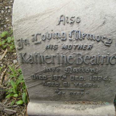 BLACKBURN Katherine Beatrice nee NATION -1924