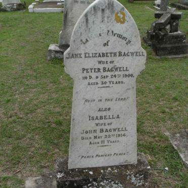 BAGWELL Jane Elizabeth -1900 :: BAGWELL Isabella -1914