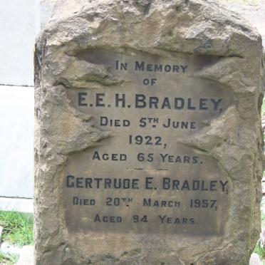 BRADLEY E.E.H. -1922 &amp; Gertrude E. -1957