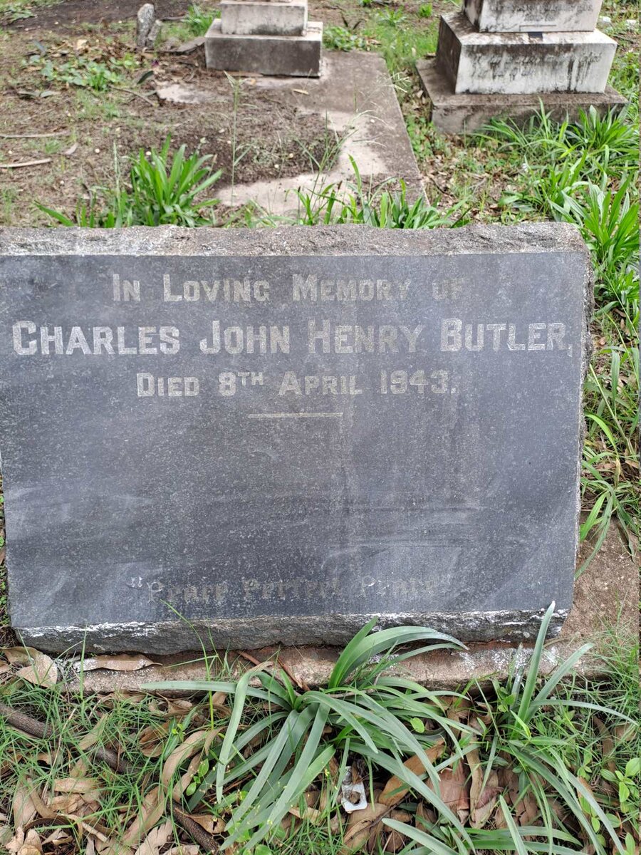 BUTLER Charles John Henry -1943