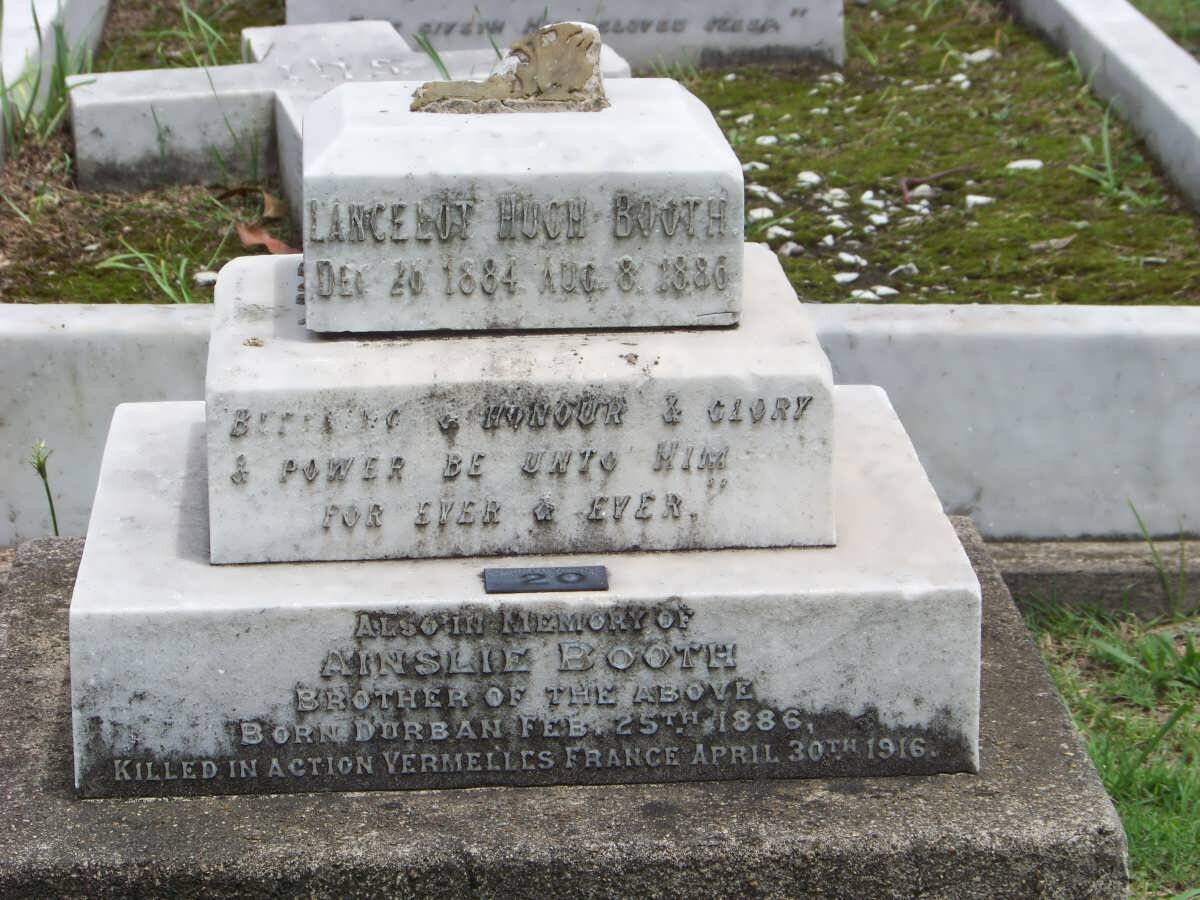 BOOTH Lancelot Hugh  1884-1886 :: BOOTH Ainslie 1886-1916