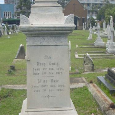 BRISTOW Mary Emily 1874-1875 :: BRISTOW Lilian Rose 1882-1882