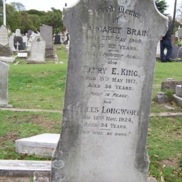 BRAIN Margaret -1909 :: KING Henry E. -1917 :: LONGWORTH Charles -1924