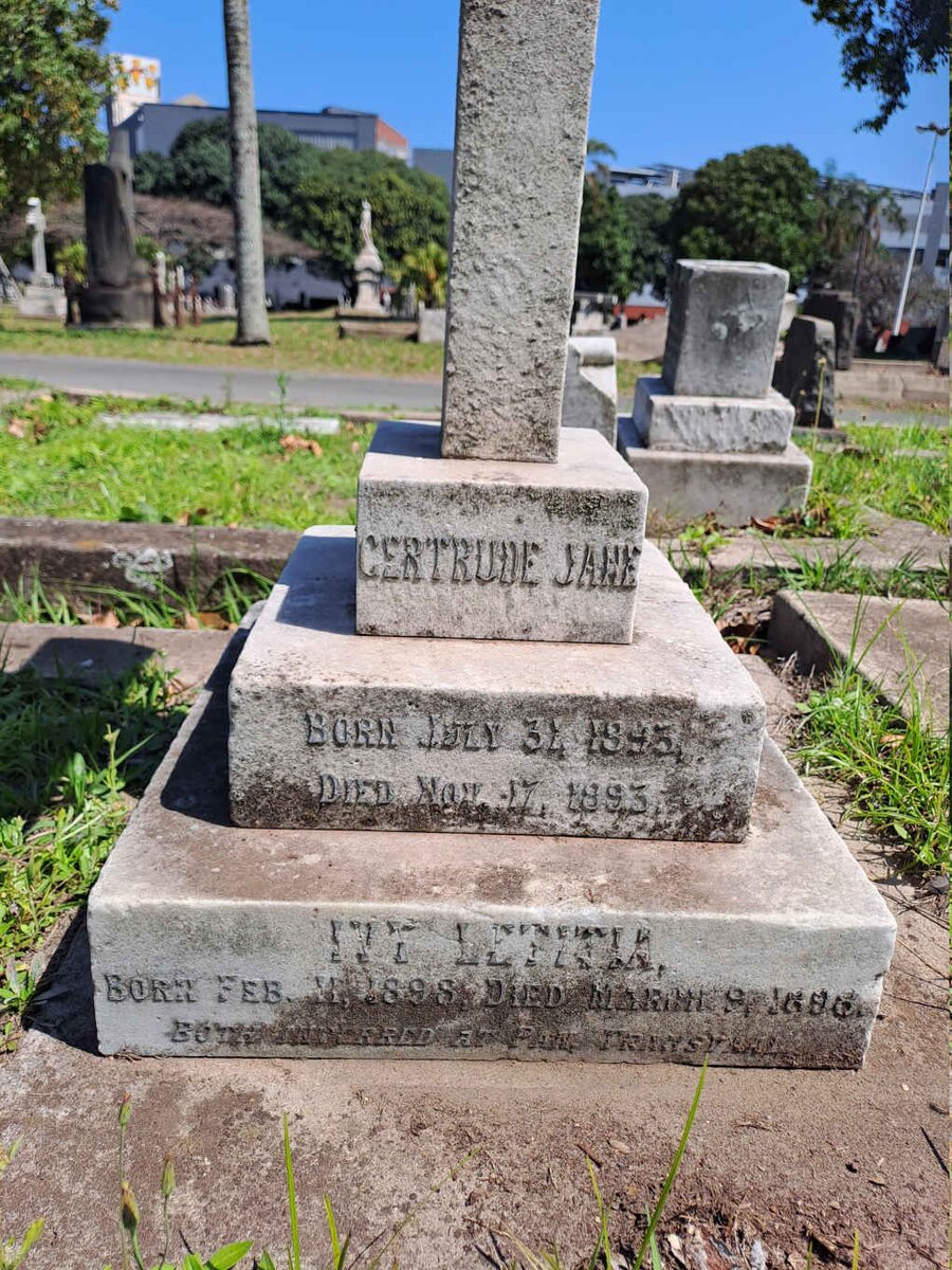 BURROWS Gertrude Jane 1893-1893 :: BURROWS Ivy Letitia 1898-1898