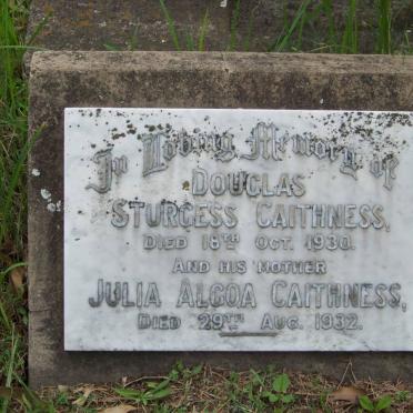 CAITHNESS Julia Algoa -1932 :: CAITHNESS Douglas Sturgess -1930