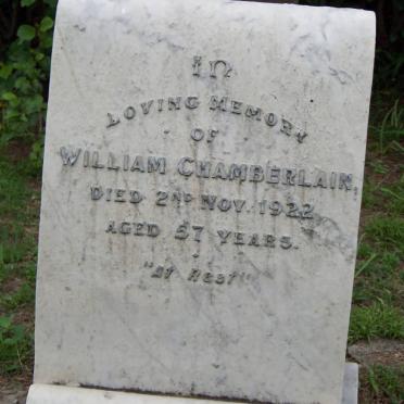 CHAMBERLAIN William -1922