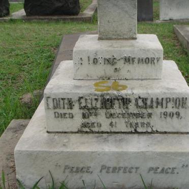 CHAMPION Edith Elizabeth -1909