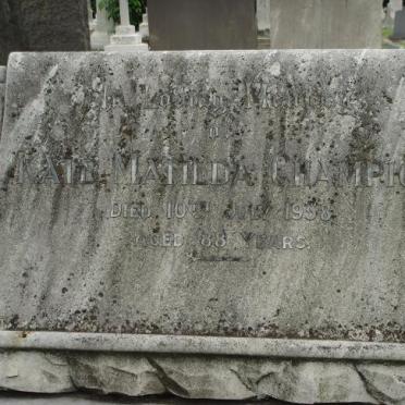 CHAMPION Kate Matilda -1958