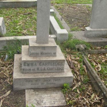 CARTLEDGE Emma -1912 :: CULLUM Norma Fewtrell nee CARTLEDGE -1968