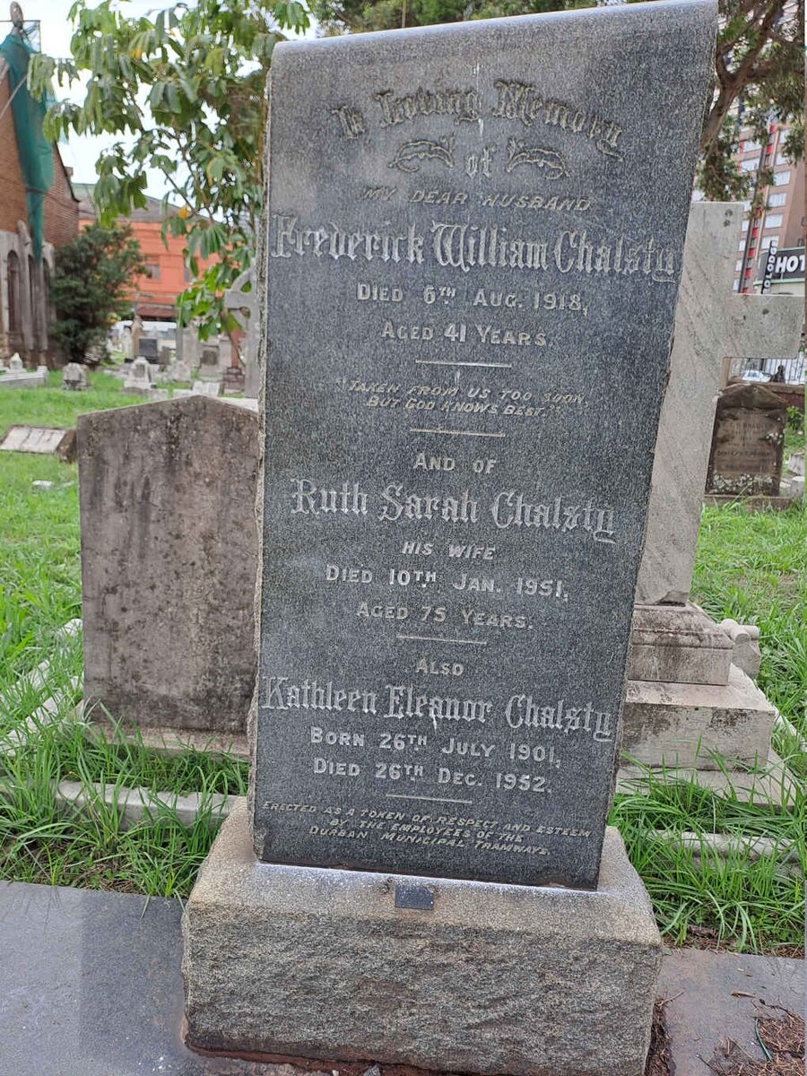 CHALSTY Frederick William -1918 & Ruth Sarah -1951 :: CHALSTY Kathleen Eleanor 1901-1952 :: CHALSTY Tony 1910-1980 & Blossom 1908-1981 _2