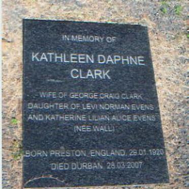 CLARK Kathleen Daphne 1920-2007