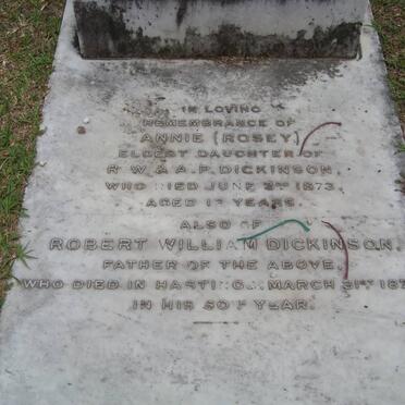 DICKINSON Robert William -1875 :: DICKINSON Annie -1873