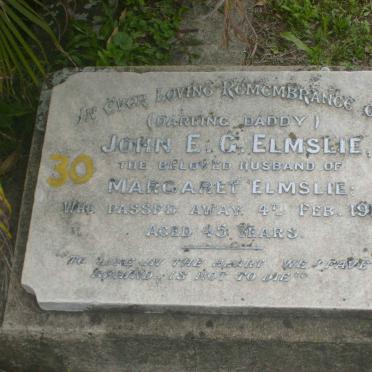 ELMSLIE John E.G. -1918