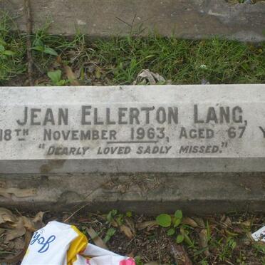 LANG Ellerton Jean -1963