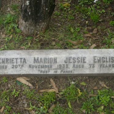 ENGLISH Henrietta Marion Jessie  -1939