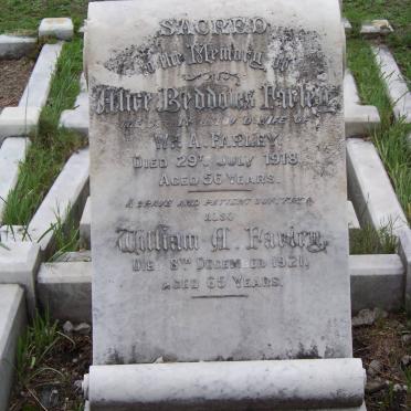 FARLEY William A. -1921 & Alice Beddows -1918