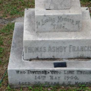 FRANCIS Thomas Ashby -1900