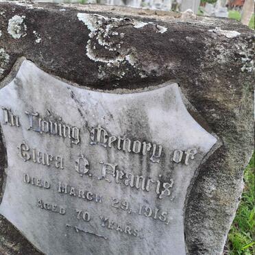 FRANCIS Clara O. -1915