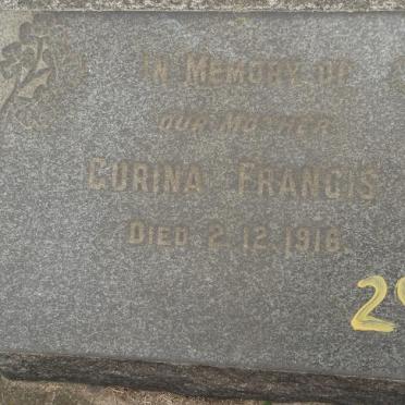 FRANCIS Corina -1916