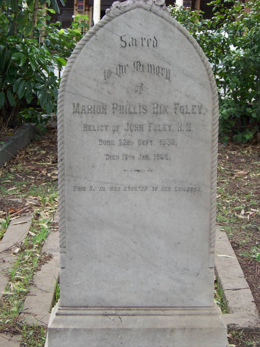 FOLEY Marion Phillis Rix -1832-1902