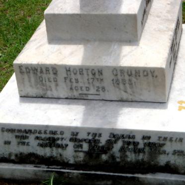 GRUNDY Edward Horton -1883
