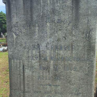 GRANGER John -1899 & Sarah Ann -1945
