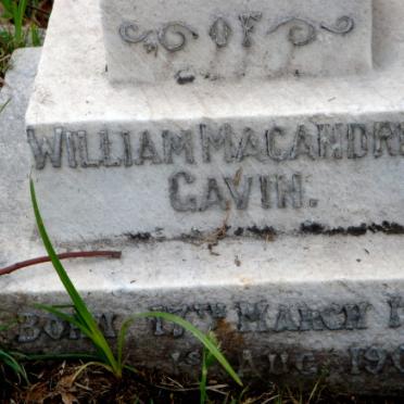 GAVIN William MacAndrew -1905