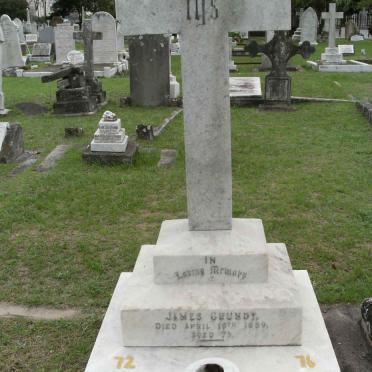 GRUNDY James -1889 &amp; Mary Har? :: ?