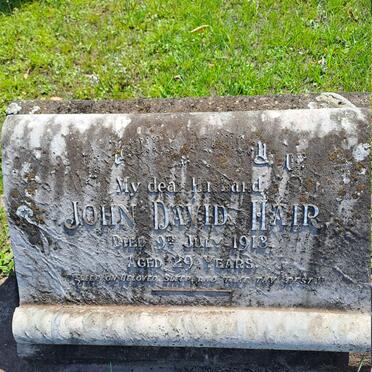 HAIR John David -1913