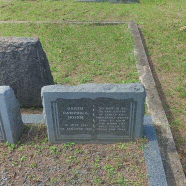 HOJEM Garth Campbell 1947-1993