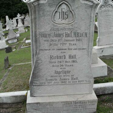 HALL Francis James Hall -1913 &amp; Angelique -1937 :: HALL Richard -1915