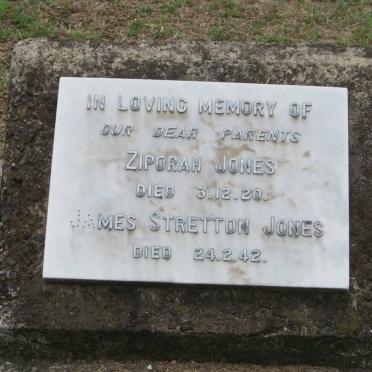 JONES James Stretton -1942 &amp; Ziporah -1920