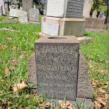 JOHNSON Douglas Francis 1898-1961