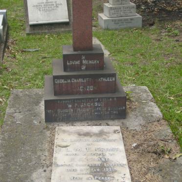 JACKSON Cecelia Charlotte Kathleen  -? :: GRANT I.L.M.E. -1921