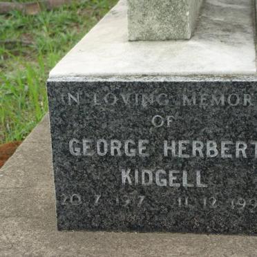 KIDGELL George Herbert 1917-1995