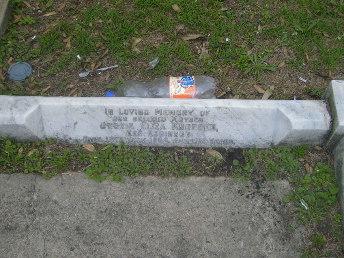 KNOESEN Jessie Eliza nee ROBINSON -1965