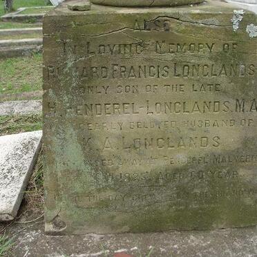 LONGLANDS Richard Francis -1923