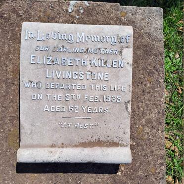 LIVINGSTONE Elizabeth Killen -1935