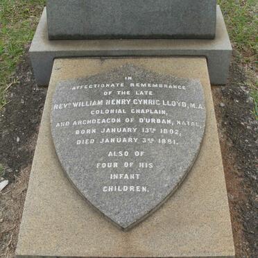 LLOYD William Henry Cynric 1802-1881:: 4 Infant Children