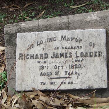 LOADER Richard James -1920