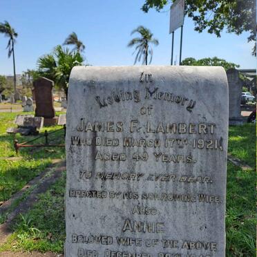 LAMBERT James F. -1921 & Annie -1940 :: LAMBERT Leslie Charles -1966 _3