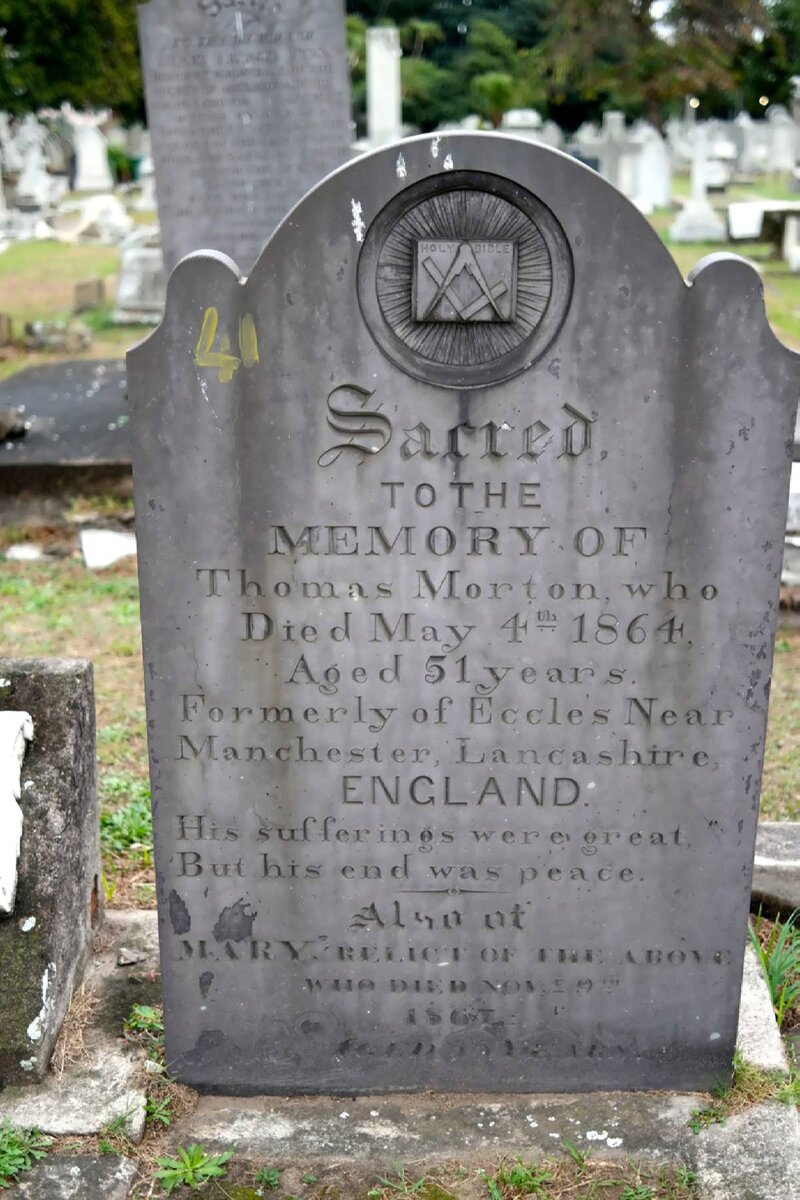 MORTON Thomas -1864 &amp; Mary -1867